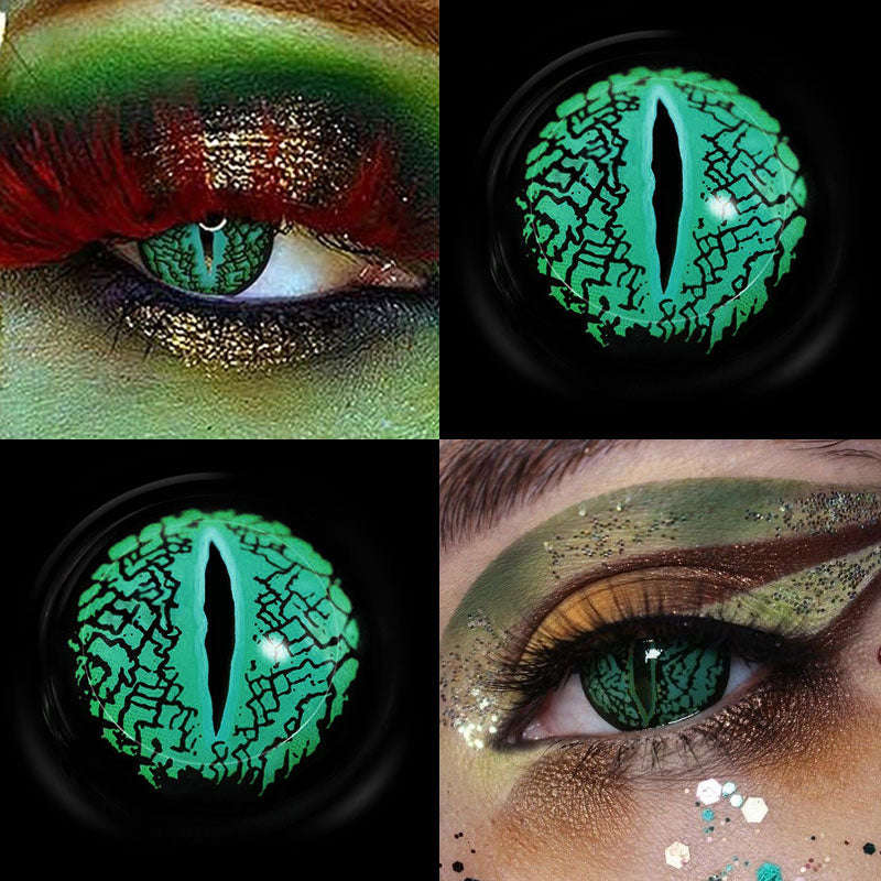 Halloween LizardEyeGreen Colored Contact Lenses  Contact lenses colored,  Colored contacts, Green colored contacts